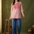 Women embroidered thread work kurta