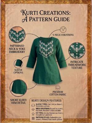 Women embroidered thread work kurta 4