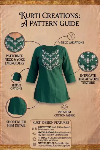 Women embroidered thread work kurta