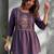 Women floral embroidered thread work floral anarkali kurta