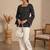 Women ethnic motifs printed bell sleeves kurta