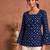 Women ethnic motifs printed flared sleeves kurta