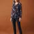 Women floral printed flared sleeves floral georgette kurta