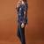 Women floral printed flared sleeves floral georgette kurta