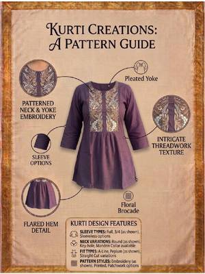 Women ethnic motifs embroidered kurta 4