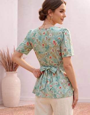 Women floral printed floral georgette kurta 2