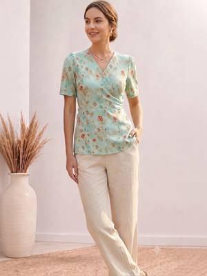 Women floral printed floral georgette kurta 3