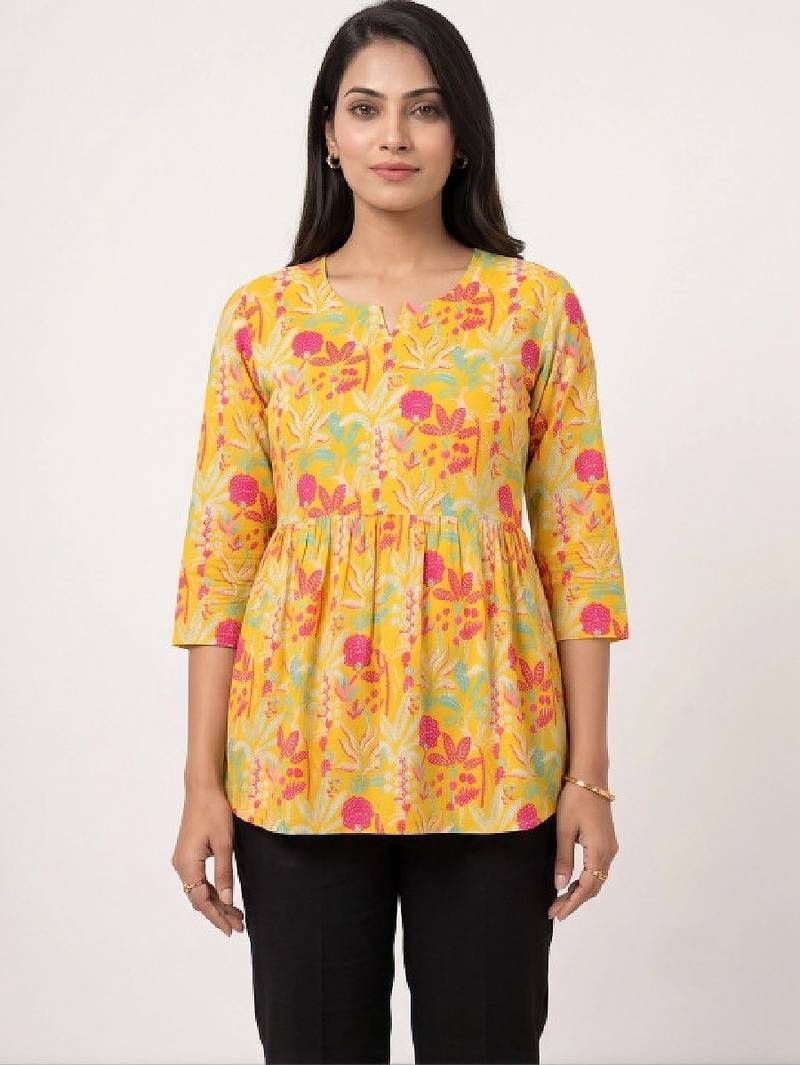 Women floral printed floral kurta