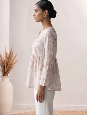 Women floral printed floral georgette kurta 2