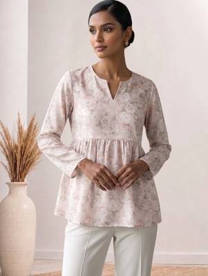 Women floral printed floral georgette kurta 4