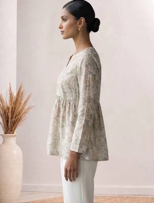 Women floral printed floral georgette kurta 2