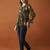 Women floral printed flared sleeves floral georgette kurta