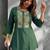 Women floral embroidered thread work floral kurta