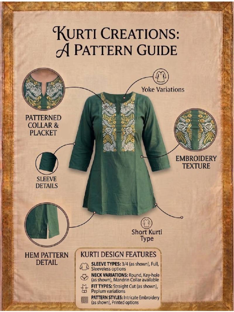 Women floral embroidered thread work floral kurta