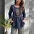 Women floral embroidered thread work floral kurta