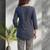 Women floral embroidered thread work floral kurta