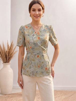 Women floral printed floral georgette kurta 1