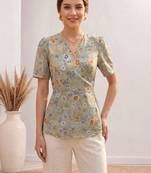 Women floral printed floral georgette kurta