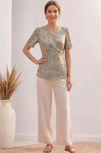 Women floral printed floral georgette kurta