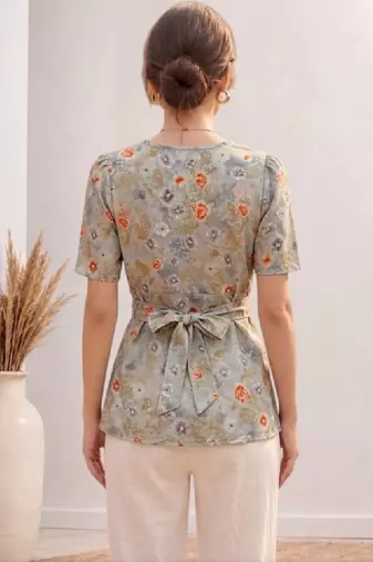 Women floral printed floral georgette kurta