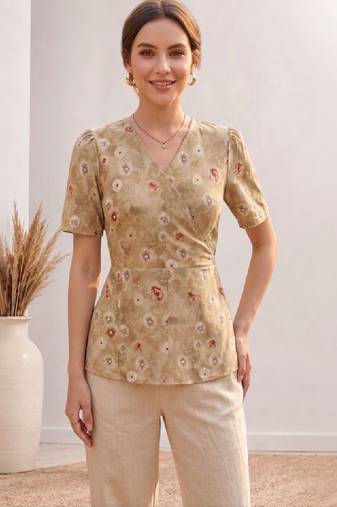 Women floral printed floral georgette kurta