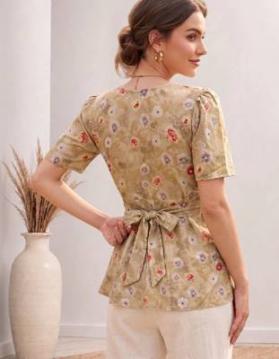 Women floral printed floral georgette kurta 2