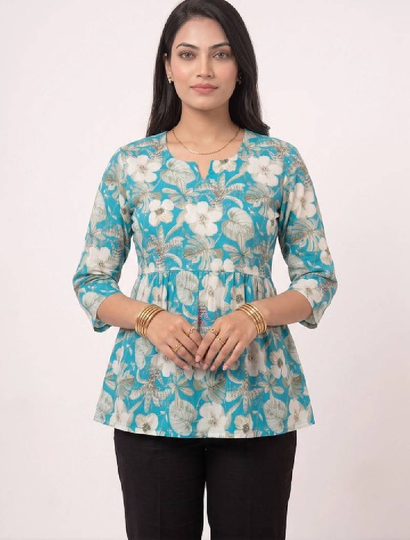 Women floral printed floral kurta