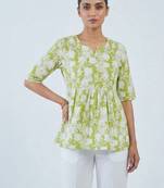 Women floral printed floral kurta
