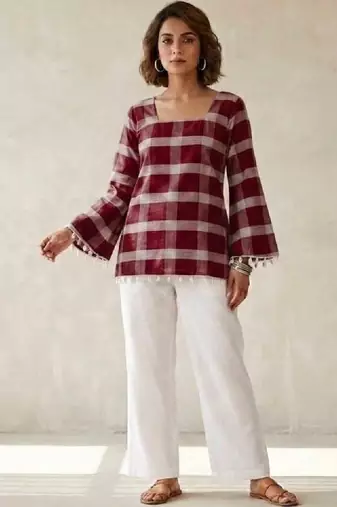 Women flared sleeves kurta