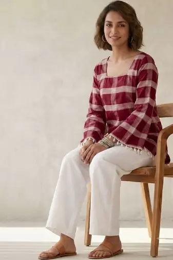 Women flared sleeves kurta