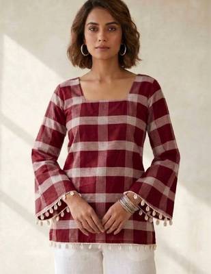 Women flared sleeves kurta 4