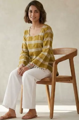 Women bell sleeves kurta