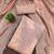 Peach chanderi embroidered unstitched dressmaterials 3 pair top bottom dupptaa