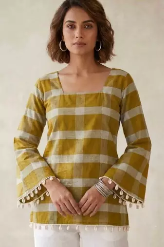 Women bell sleeves kurta