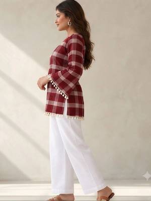 Women bell sleeves kurta 2