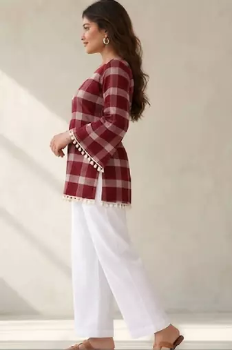 Women bell sleeves kurta