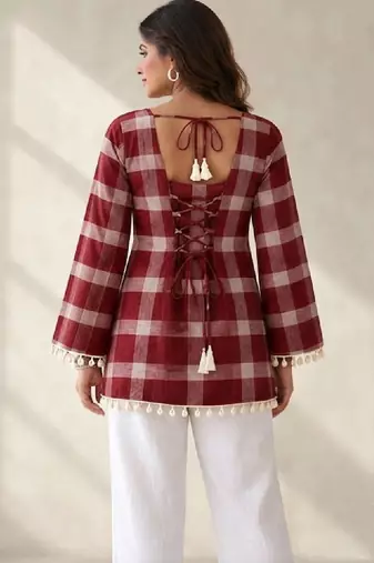 Women bell sleeves kurta