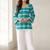 Women checked flared sleeves kurta