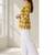 Women checked flared sleeves kurta