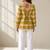 Women checked flared sleeves kurta
