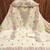 White chanderi embroidered unstitched dressmaterials 3 pair top bottom dupptaa