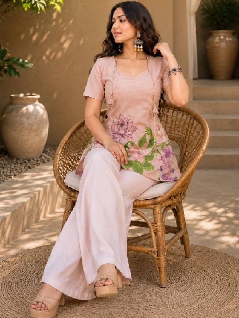 Women floral printed floral kurta