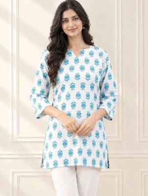 Women floral printed indie prints kurta 1