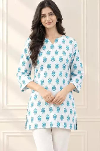 Women floral printed indie prints kurta