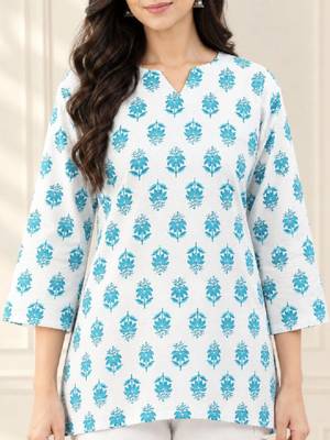 Women floral printed indie prints kurta 3