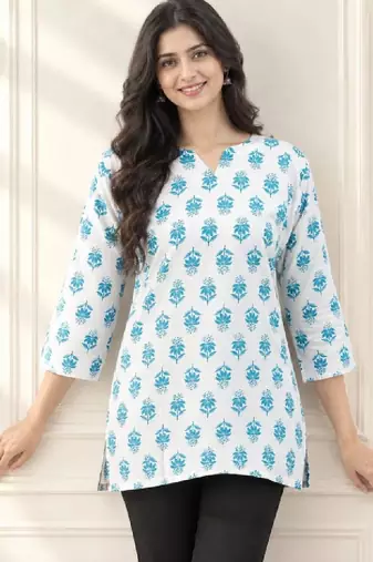 Women floral printed indie prints kurta