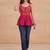 Women ethnic motifs embroidered thread work indie florals georgette kurta