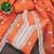 Orange chanderi embroidered unstitched dressmaterials 3 pair top bottom dupptaa