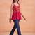 Women ethnic motifs embroidered thread work indie florals georgette kurta