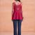 Women ethnic motifs embroidered thread work indie florals georgette kurta
